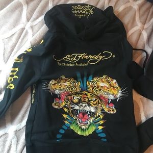 Ed Hardy zip up hoodie brand new